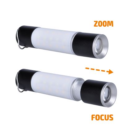 LED Ricaricabile campeggio flashlight con funzione di power bank LED/1500 mAh 3,7V IP44