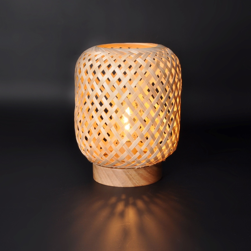 LED Lampada da tavolo decorativa BOHO LED/2xAAA rattan