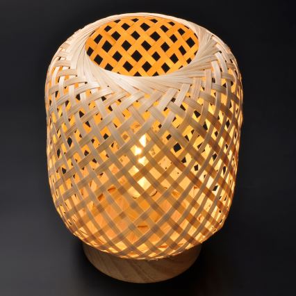 LED Lampada da tavolo decorativa BOHO LED/2xAAA rattan