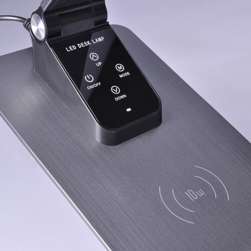 Lampada da tavolo LED dimmerabile con ricarica wireless	 LED/10W/230V cromo opaco