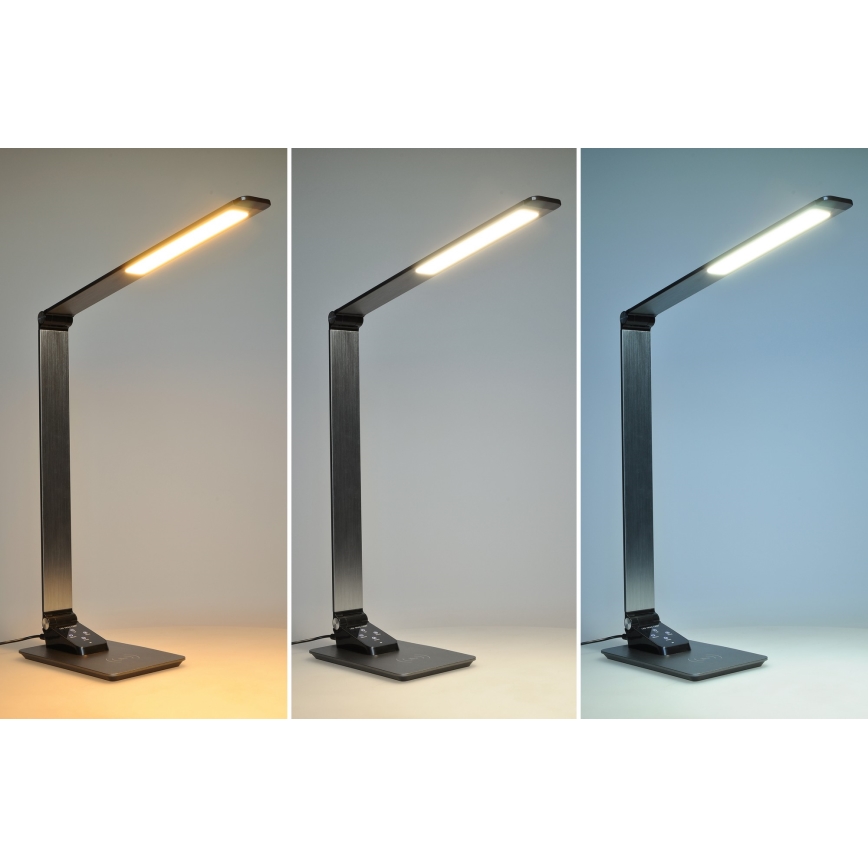 Lampada da tavolo LED dimmerabile con ricarica wireless	 LED/10W/230V cromo opaco