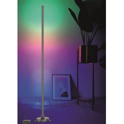 Lampada da terra LED RGB dimmerabile RAINBOW LED/18W/230V Wi-Fi Tuya + telecomando