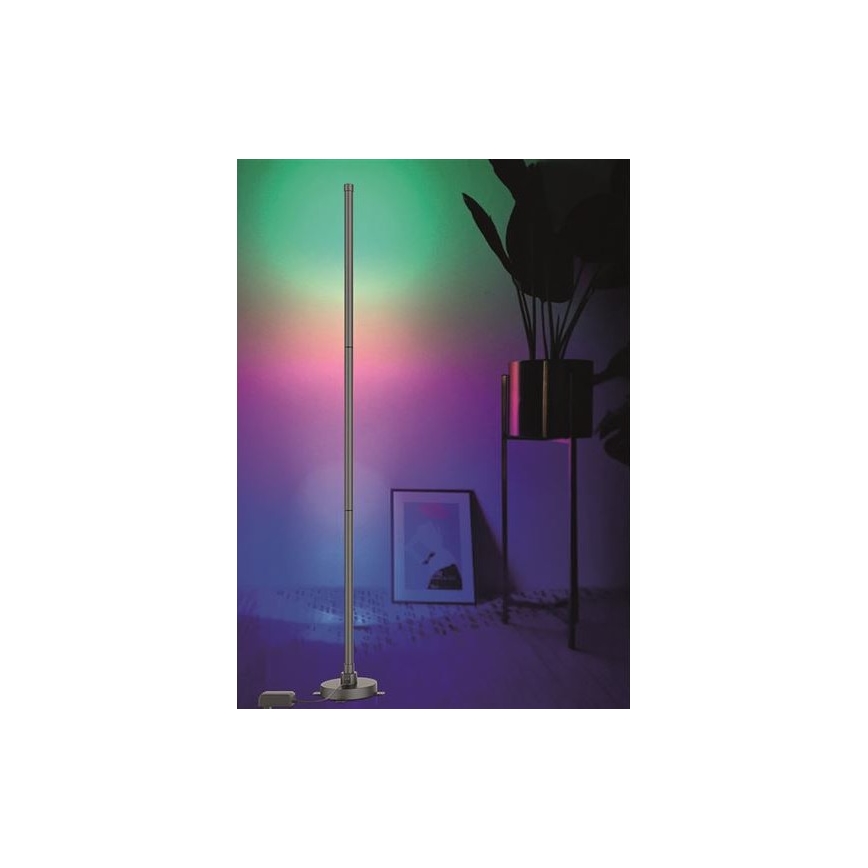 Lampada da terra LED RGB dimmerabile RAINBOW LED/18W/230V Wi-Fi Tuya + telecomando