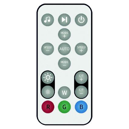 Lampada da terra LED RGB dimmerabile RAINBOW LED/20W/230V Wi-Fi Tuya + telecomando