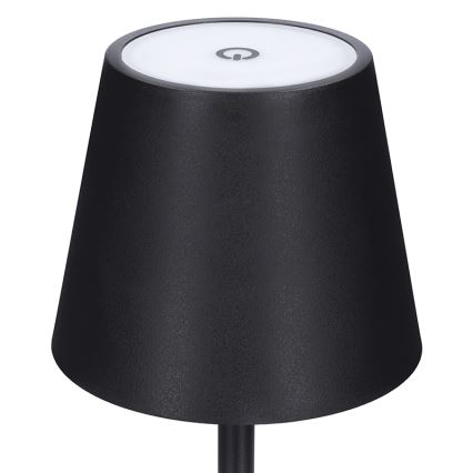 Lampada da tavolo ricaricabile a LED dimmerabile a sfioramento LUCCA LED/3,7V 3000/4000/6500K 2000 mAh nera