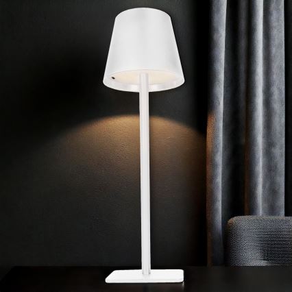 Lampada da tavolo ricaricabile dimmerabile a sfioramento LUCCA LED/3,7V 3000/4000/6500K 2000 mAh bianca