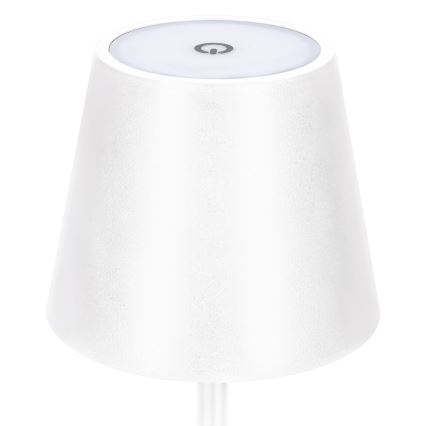 Lampada da tavolo ricaricabile dimmerabile a sfioramento LUCCA LED/3,7V 3000/4000/6500K 2000 mAh bianca