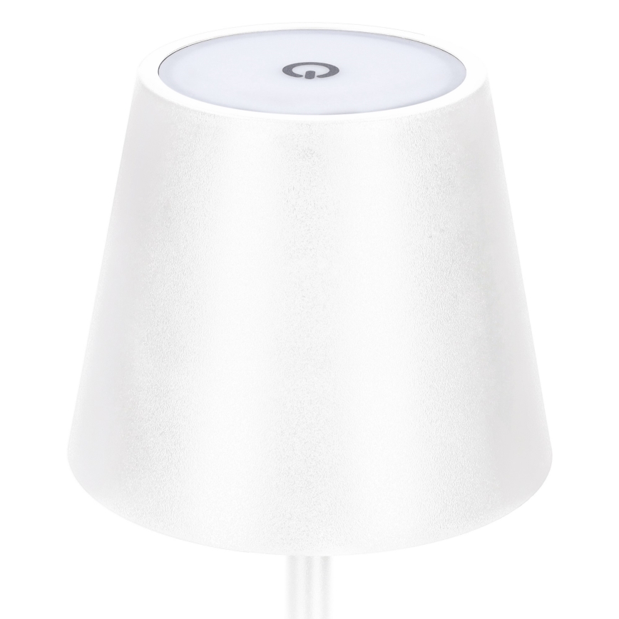 Lampada da tavolo ricaricabile dimmerabile a sfioramento LUCCA LED/3,7V 3000/4000/6500K 2000 mAh bianca
