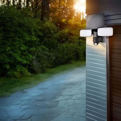 Faretto solare LED con sensore LED/9W/3,7V 3600 mAh IP54