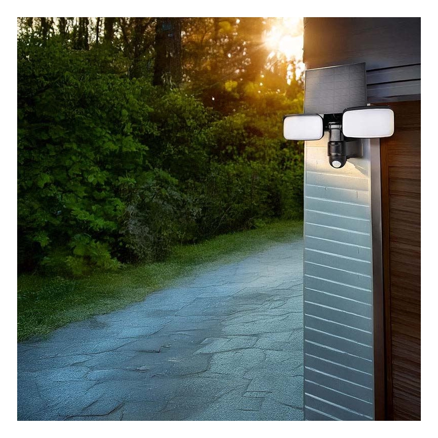 Faretto solare LED con sensore LED/9W/3,7V 3600 mAh IP54