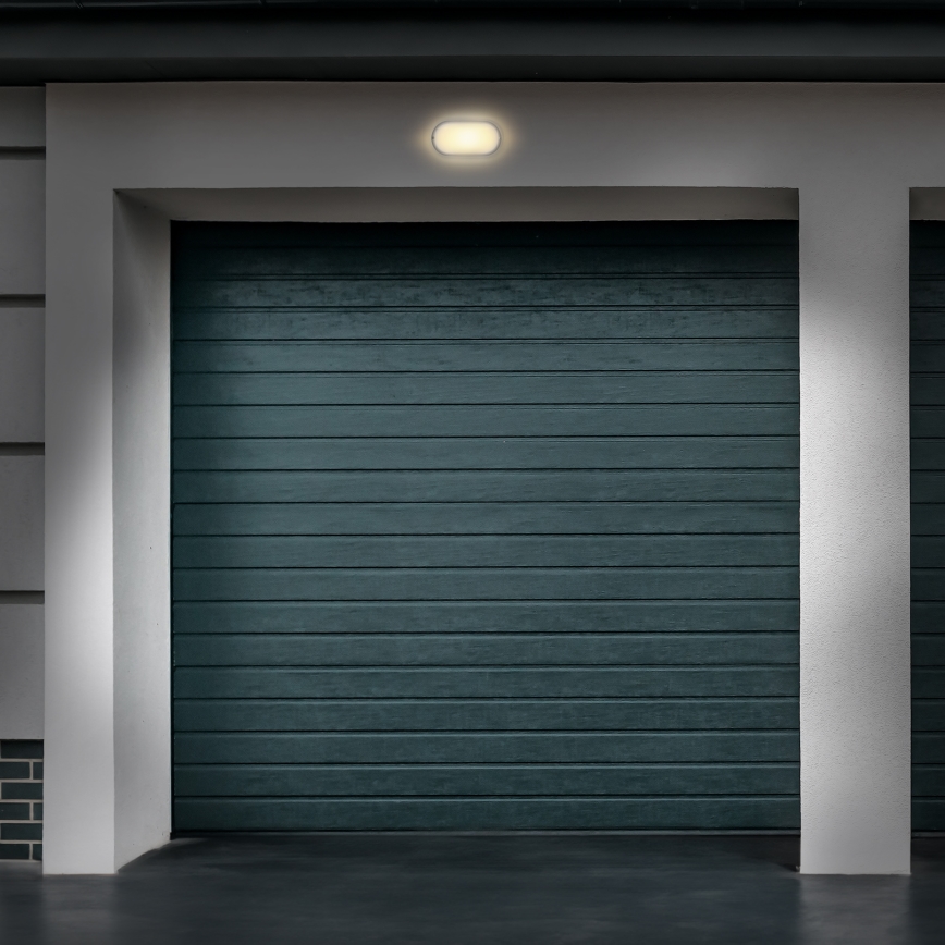 Applique a LED da esterno LED/13W/230V 4000K IP54 grigio ovale