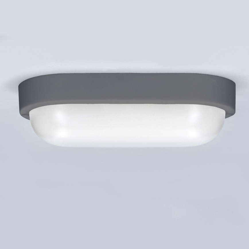 Applique a LED da esterno LED/13W/230V 4000K IP54 grigio ovale