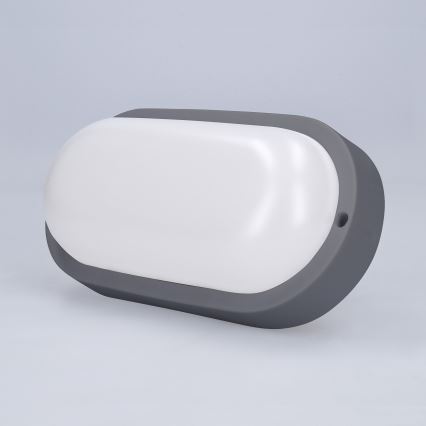 Applique a LED da esterno LED/13W/230V 4000K IP54 grigio ovale