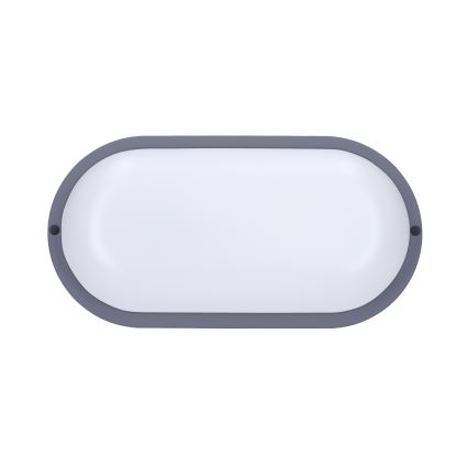 Applique a LED da esterno LED/13W/230V 4000K IP54 grigio ovale