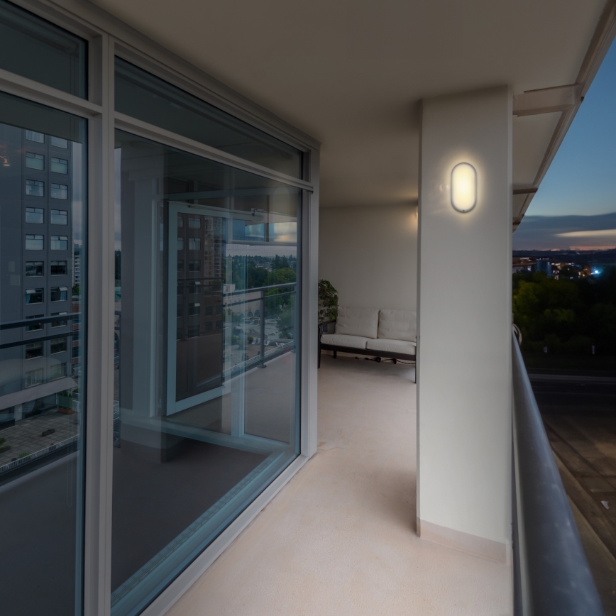 LED Lampada da esterno LED/20W/230V 4000K IP54 grigio ovale