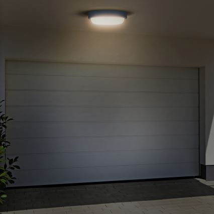 Applique a LED da esterno LED/20W/230V 4000K IP54 grigio arrotondato