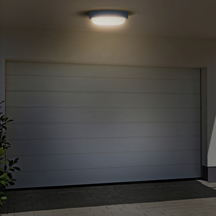 Applique a LED da esterno LED/20W/230V 4000K IP54 grigio arrotondato