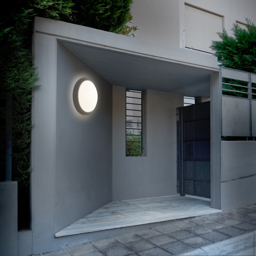 Applique a LED da esterno LED/20W/230V 4000K IP54 grigio arrotondato