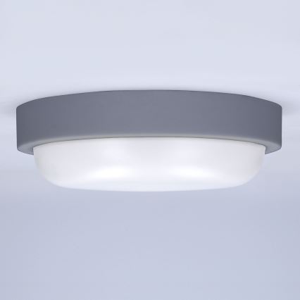 Applique a LED da esterno LED/20W/230V 4000K IP54 grigio arrotondato