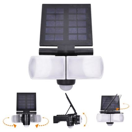 Faretto solare LED con sensore 2000mAh LED/8W/3,7V IP44