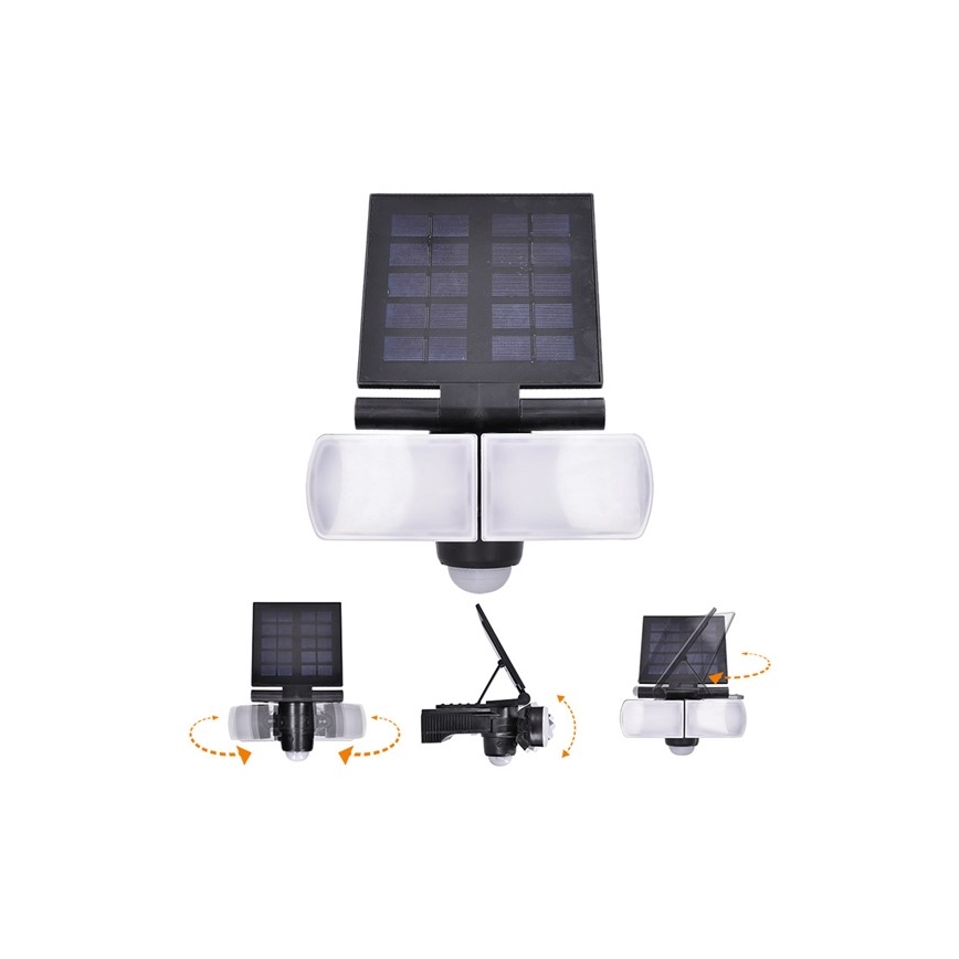 Riflettore solare LED con sensore 2000mAh LED/8W/3,7V IP44