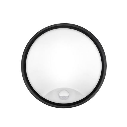 Applique da esterno a LED con sensore 2-in-1, 20W, 230V, 3000/4000/6500K, IP65, Ø 22 cm