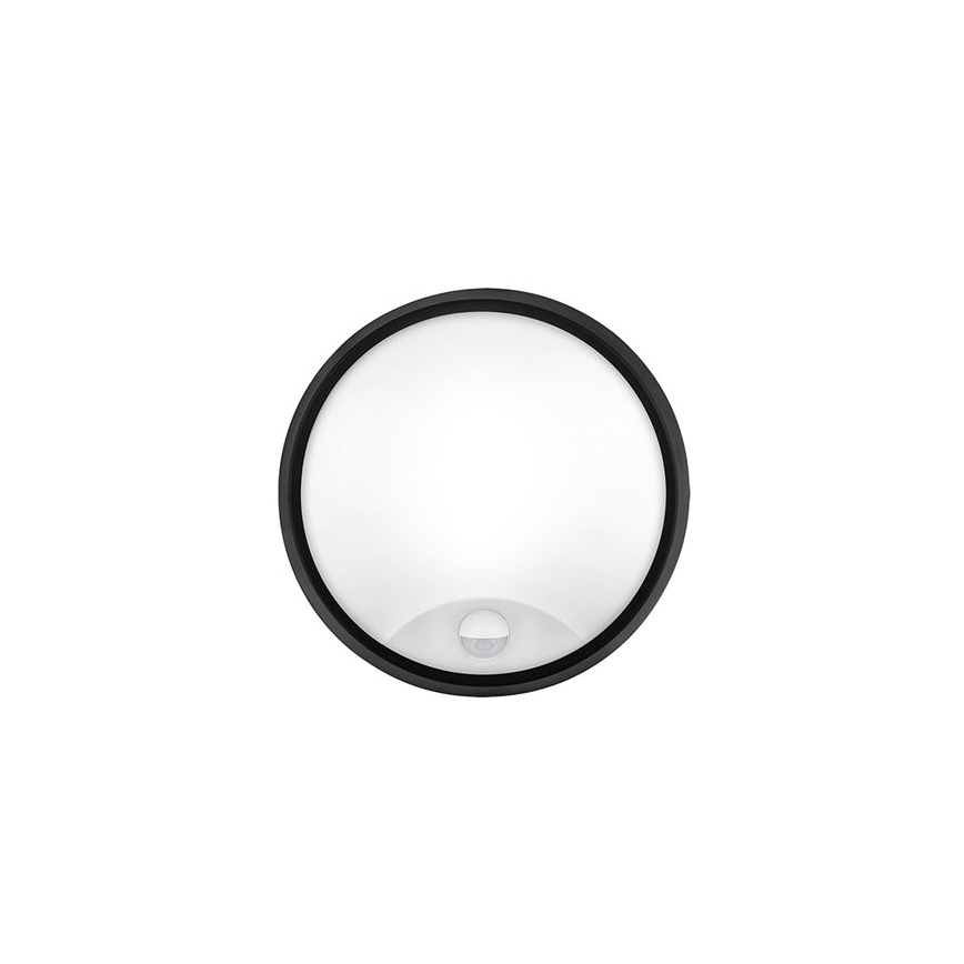 Applique da esterno a LED con sensore 2-in-1, 20W, 230V, 3000/4000/6500K, IP65, Ø 22 cm