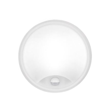 Applique da esterno a LED con sensore 2-in-1, 20W, 230V, 3000/4000/6500K, IP65, Ø 22 cm