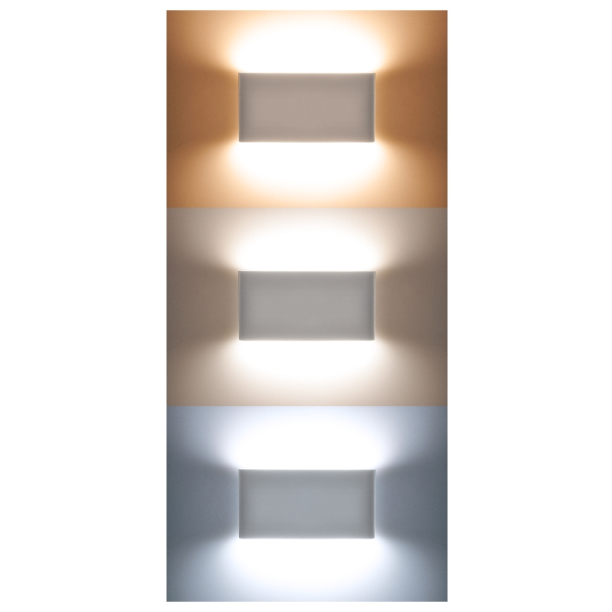 Applique LED per esterno MODENA LED/12W/230V 3000/4000/6000K IP54 nero