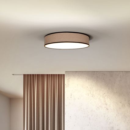 Plafoniera LED dimmerabile BROWNIE LED/48W/230V 3000-6500K marrone diametro 40 cm + telecomando