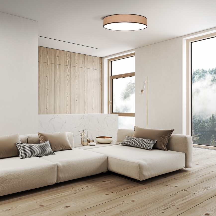 Lampada da soffitto dimmerabile LED BROWNIE LED/60W/230V 3000-6500K marrone diam. 50 cm + telecomando