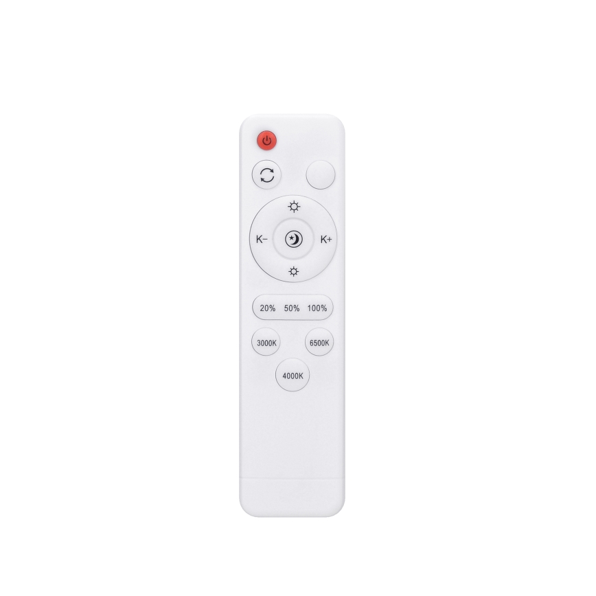 Plafoniera LED dimmerabile IRON OAK 48W/230V 3000-6500K rovere Ø 40 cm + telecomando incluso