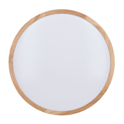 Lampada da soffitto dimmerabile LED WOODY LED/60W/230V 3000-6500K rovere Ø 50 cm con telecomando