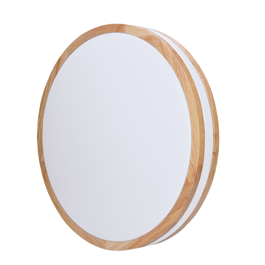 Lampada da soffitto dimmerabile LED WOODY LED/60W/230V 3000-6500K rovere Ø 50 cm con telecomando
