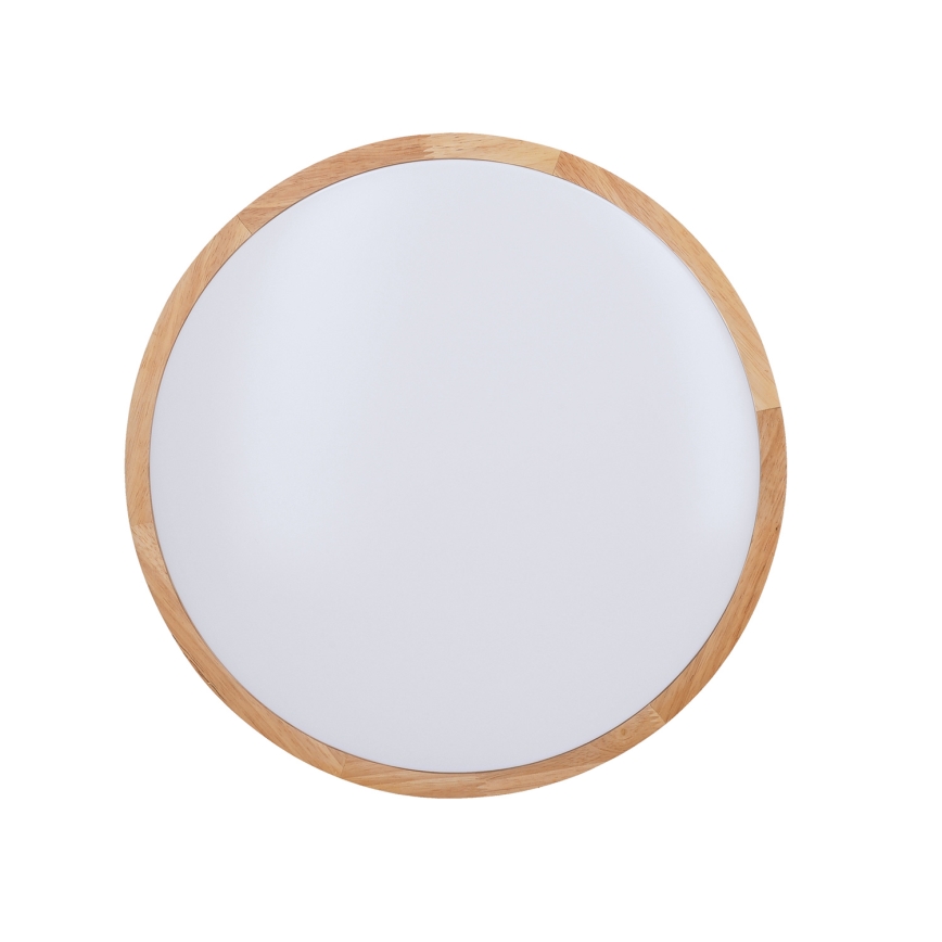 Plafoniera LED dimmerabile SOLID OAK LED/48W/230V 3000-6500K quercia diametro 39 cm + telecomando