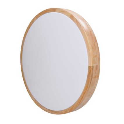 Plafoniera LED dimmerabile SOLID OAK LED/48W/230V 3000-6500K quercia diametro 39 cm + telecomando