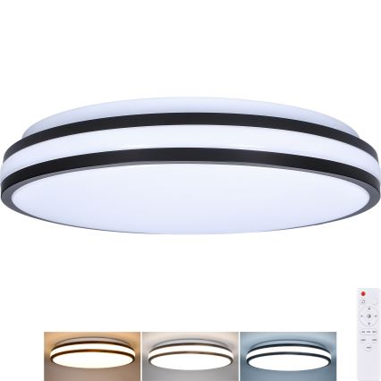Plafoniera LED dimmerabile LASKOS LED/48W/230V 3000-6500K nero + telecomando