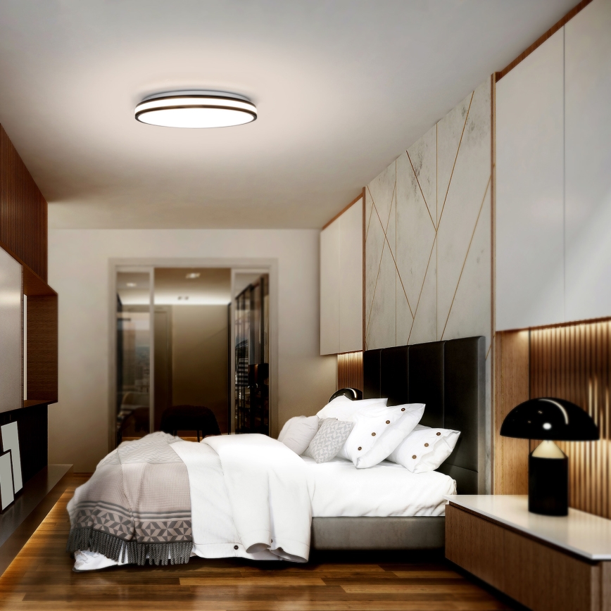 Plafoniera LED dimmerabile LASKOS LED/48W/230V 3000-6500K nero + telecomando