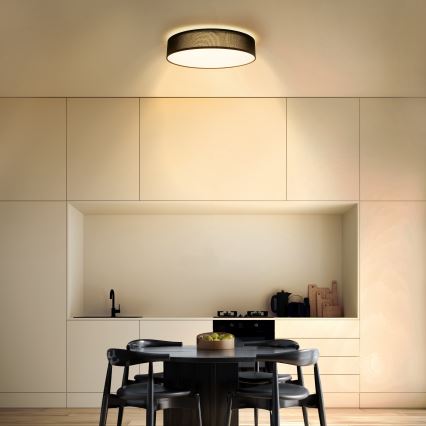 Plafoniera LED dimmerabile PENLEY LED/48W/230V 3000-6500K diametro 40 cm nero + telecomando