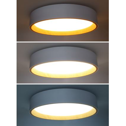 Plafoniera LED dimmerabile LARIOS LED/48W/230V 3000-6500K diametro 39 cm bianco + telecomando