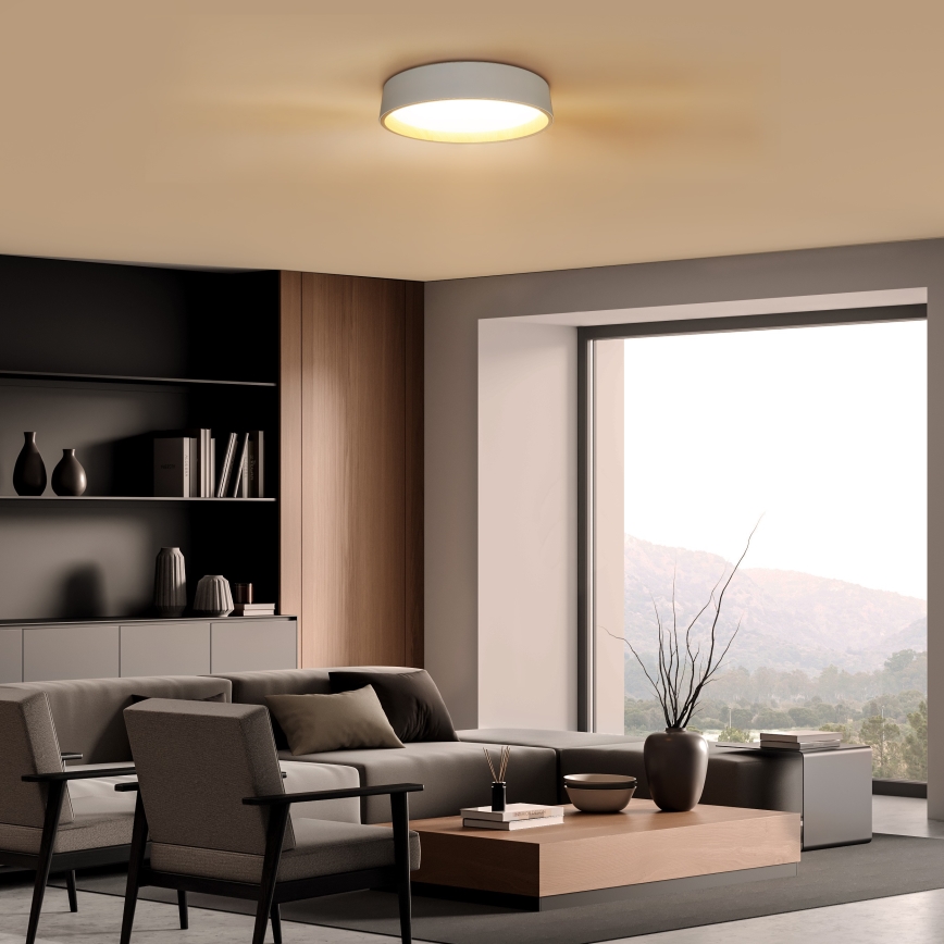 Plafoniera LED dimmerabile LARIOS LED/48W/230V 3000-6500K diametro 39 cm bianco + telecomando