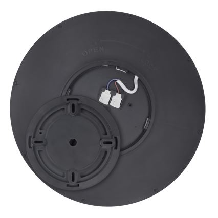 Plafoniera LED dimmerabile ESTELA LED/36W/230V diametro 30 cm nero + telecomando