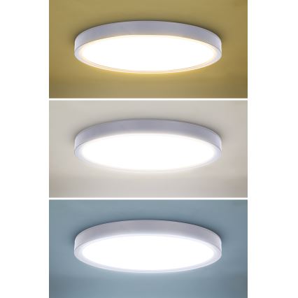 Plafoniera LED dimmerabile ESTELA LED/36W/230V diametro 30 cm bianco + telecomando