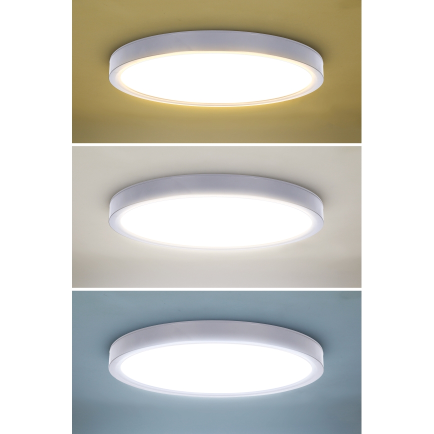 Plafoniera LED dimmerabile ESTELA LED/36W/230V diametro 30 cm bianco + telecomando