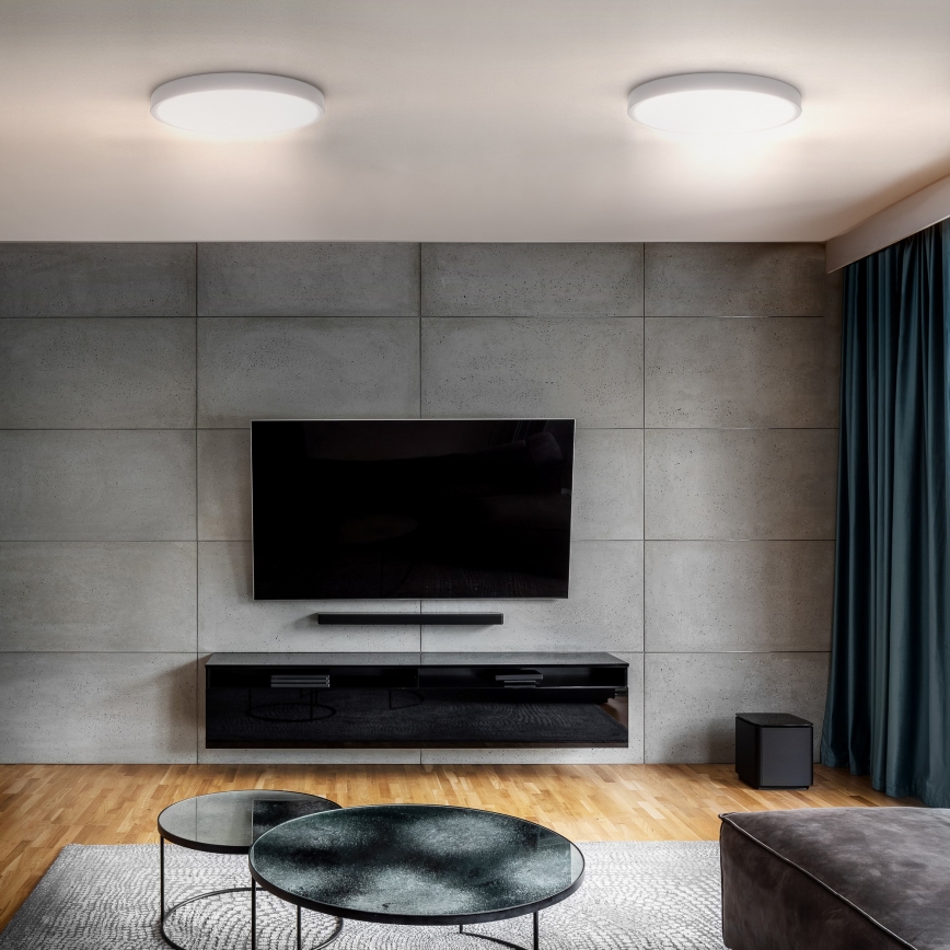 Plafoniera LED dimmerabile ESTELA LED/36W/230V diametro 30 cm bianco + telecomando