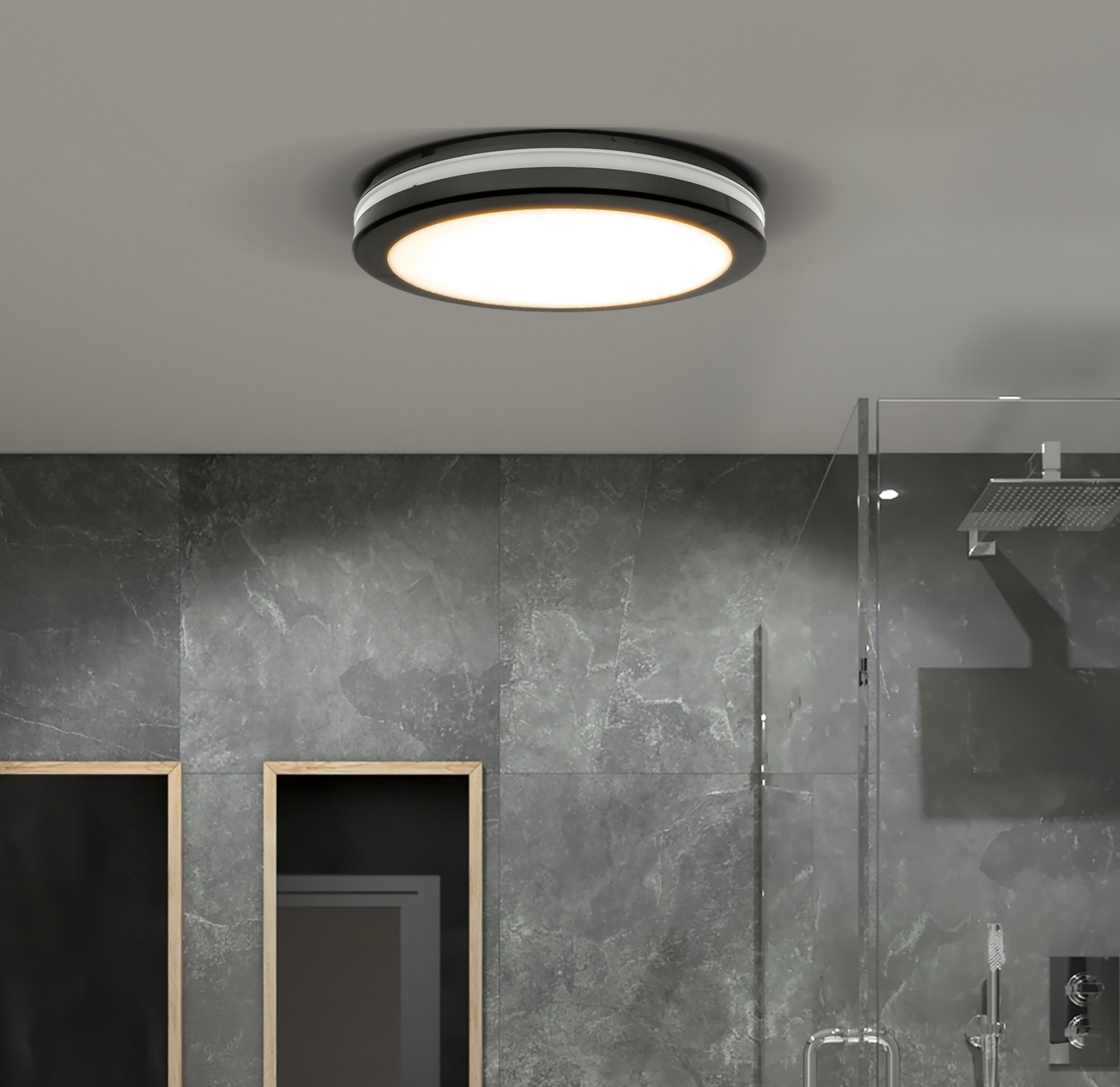 LEZOE Lampada Da Soffitto A LED Con Sensore Di Movimento, 18W Dimmerabile, 3000K-6500K, IP54, Telecomando Inclusa, Per Bagno, Garage E Cantina