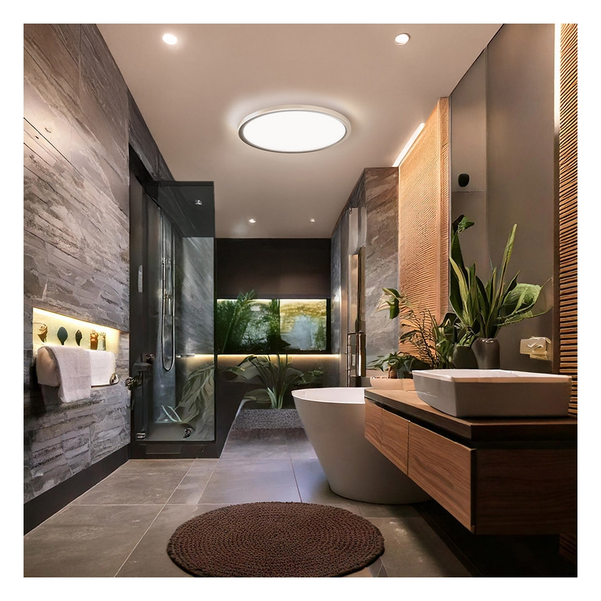 Plafoniera LED per bagno ACATE LED/18W/230V 3000/4000/6000K diam. 22 cm IP54