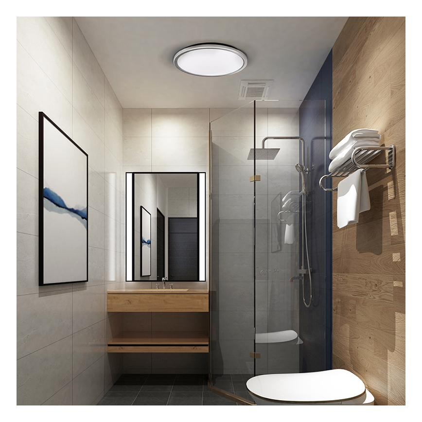 Plafoniera LED per bagno ACATE LED/18W/230V 3000/4000/6000K diam. 22 cm IP54