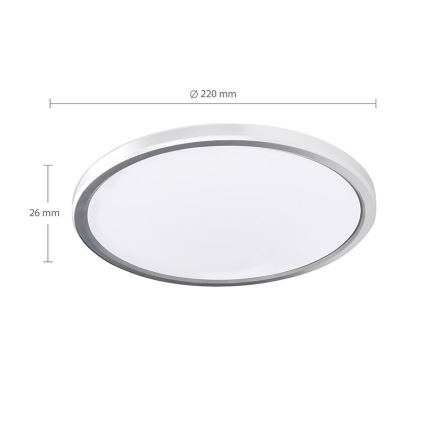 Plafoniera LED per bagno ACATE LED/18W/230V 3000/4000/6000K diam. 22 cm IP54