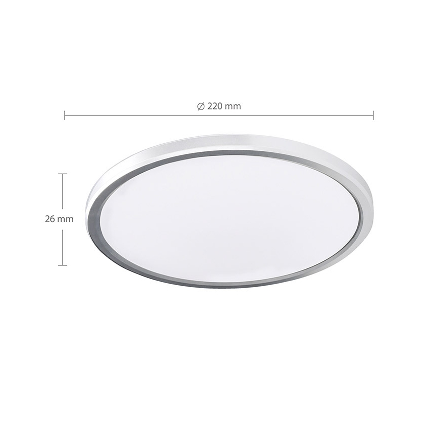 Plafoniera LED per bagno ACATE LED/18W/230V 3000/4000/6000K diam. 22 cm IP54